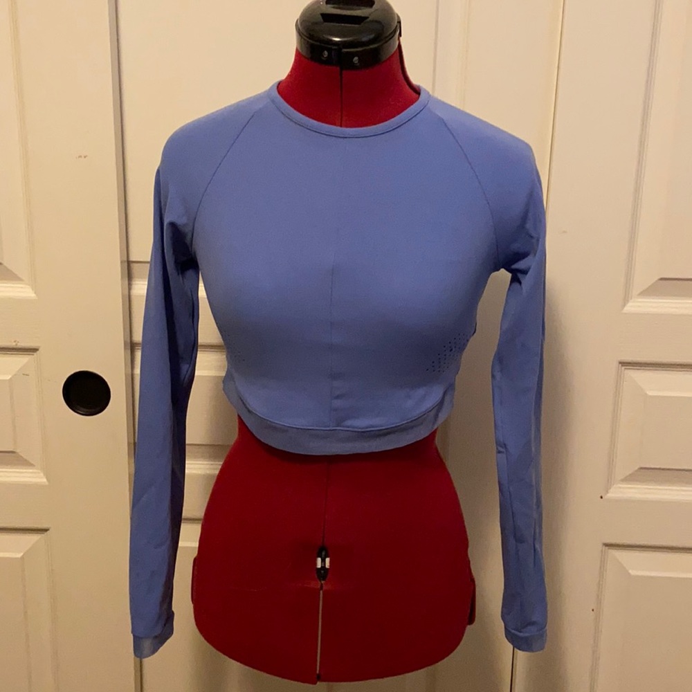 Gymshark Whitney Simmons Blue Long Sleeve Crop XS
